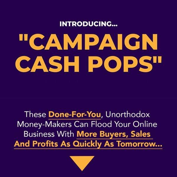 Todd Brown - Campaign Cash Pops